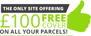 We are the only site that offers £100 free cover on all parcels!